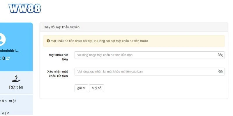 Hướng dẫn quy trình rút tiền