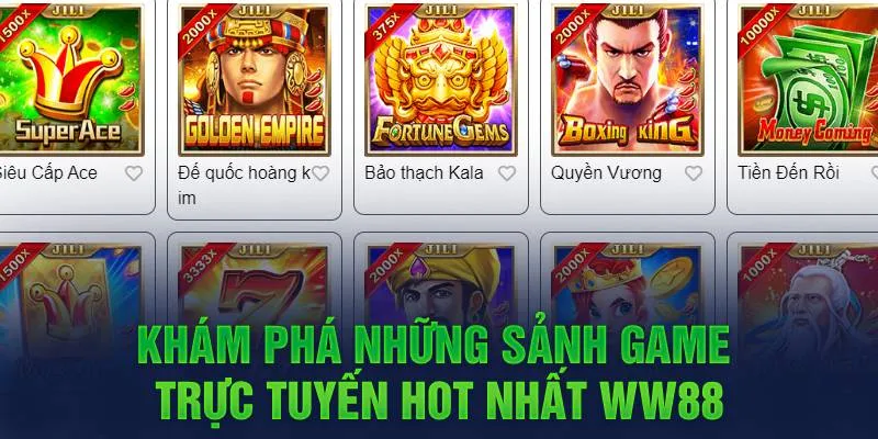 Khám phá những sảnh game hot hit 2025