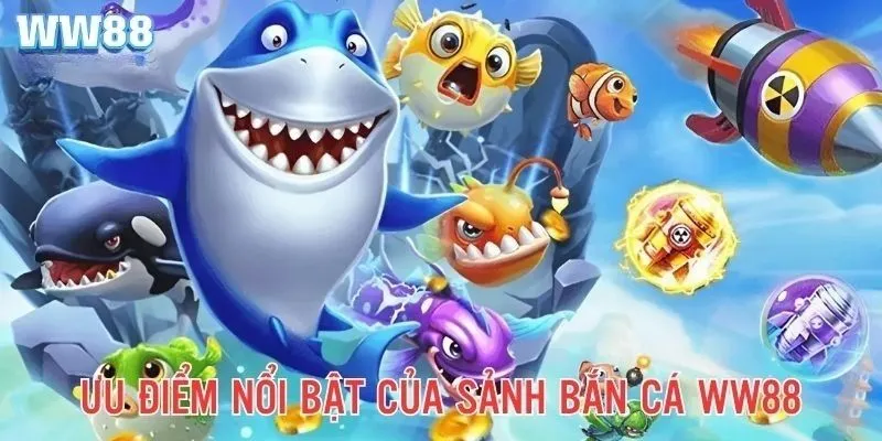 Giao diện các game bắn cá tại WW88 từ JILI và CQ9